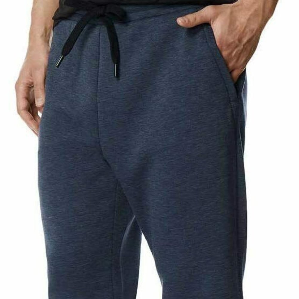 32 Degrees Men's Performance Jogger Pants, Size X-Large, Heather Navy